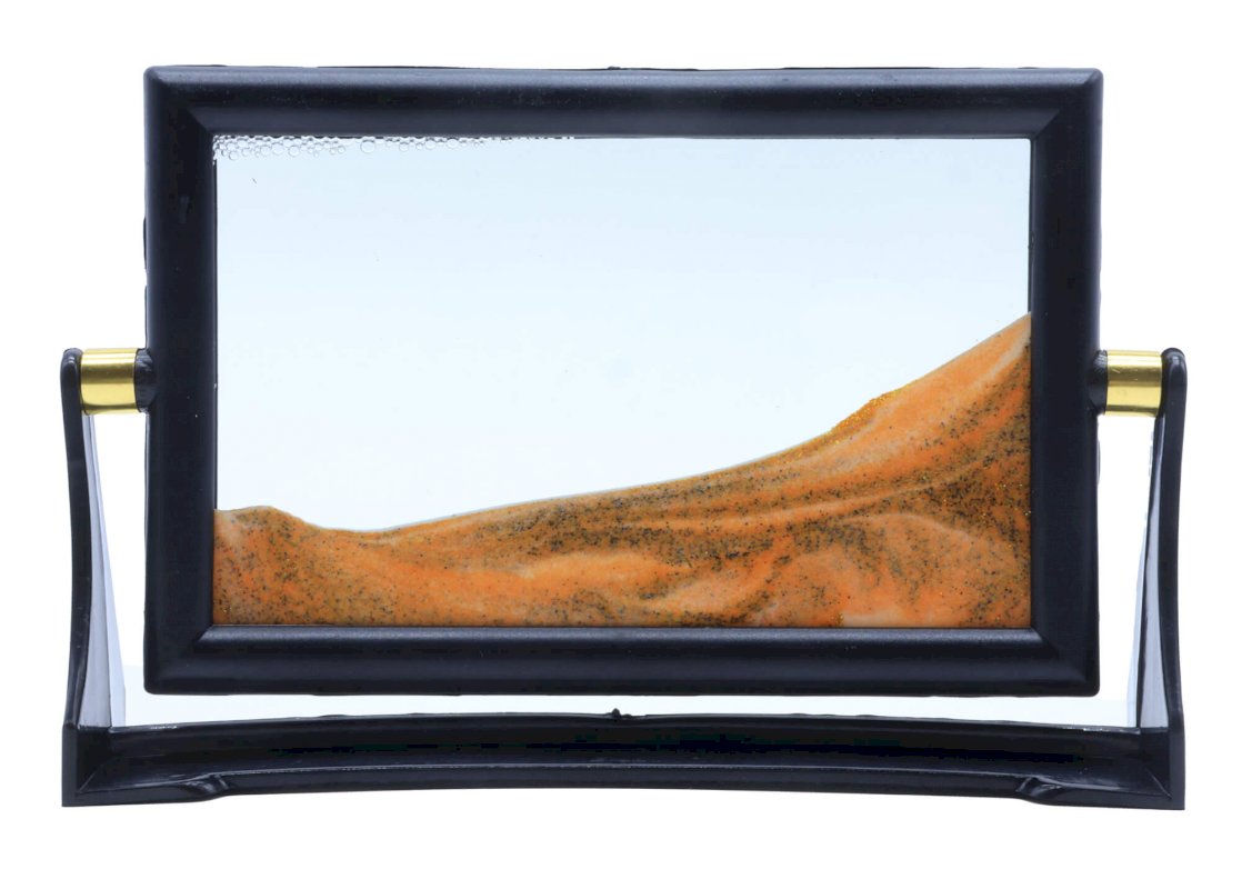 Tableau Sable Mouvant Réversible - Orange
