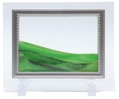 Tableau Sable Mouvant Verre - Vert
