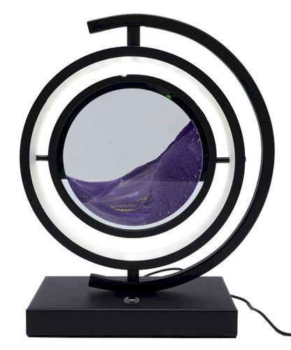 Lampe Sable Tour Design Réversible 33cm — Violet