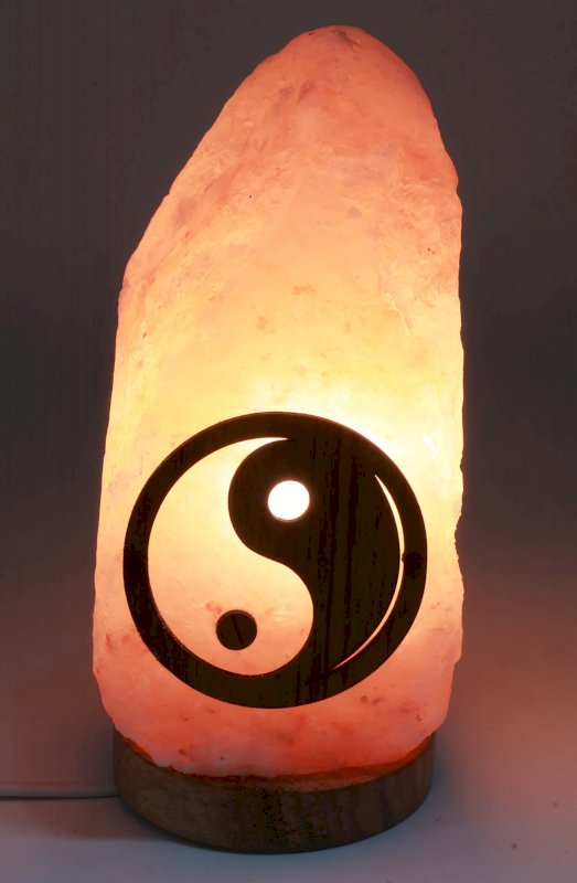 Lampe de Sel Himalaya brute Yin-Yang 1-2KG