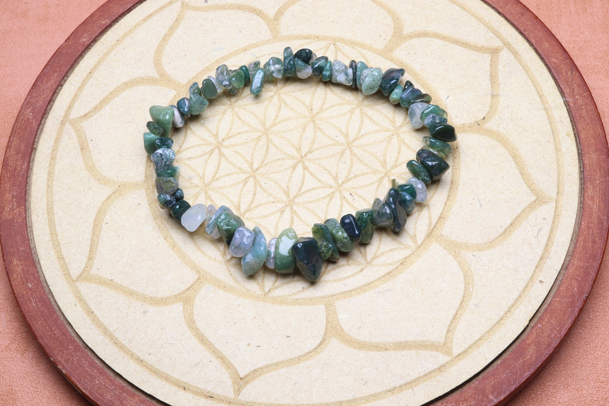 Bracelet Agate Mousse Baroque