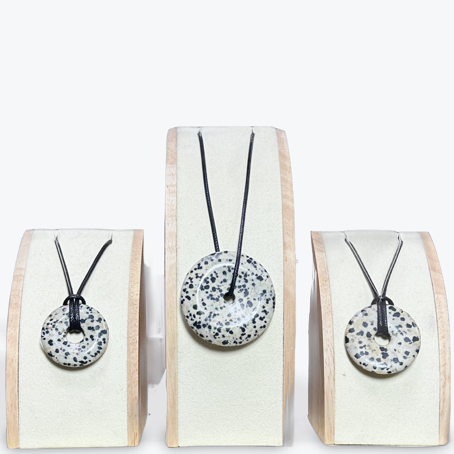 Pendentif Jaspe Dalmatien Donut