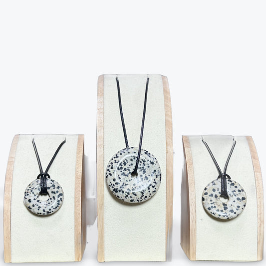 Pendentif Jaspe Dalmatien Donut