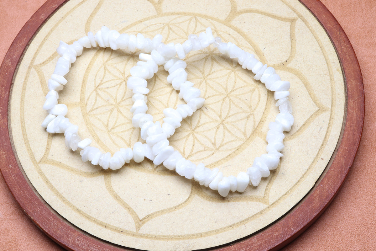 Bracelet Pierre de Lune Blanche