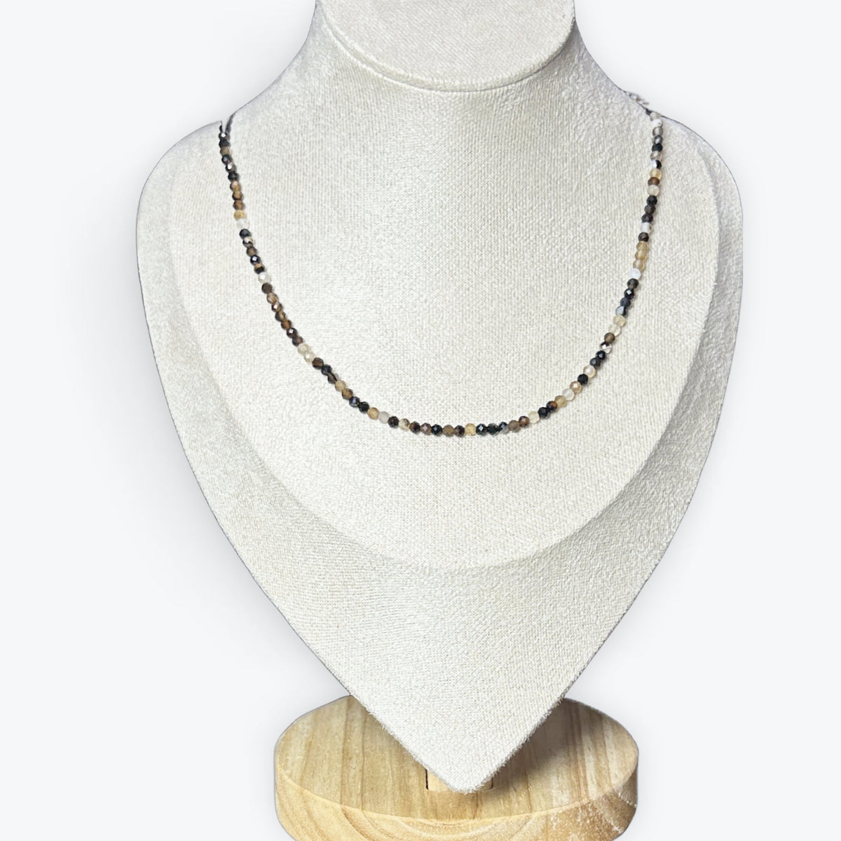 Collier onyx facetté – photo 3