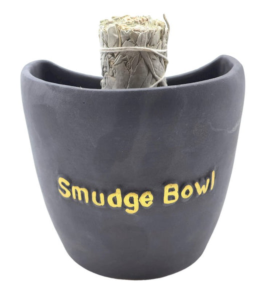 Bol de Fumigation Terre Cuite 11 cm — Noir