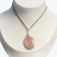 pendentif rhodochrosite ovale