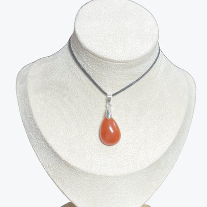 Pendentif cornaline goutte – photo 2