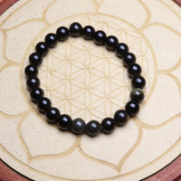 Bracelet en Obsidienne Dorée - Protection et Clarté 8mm