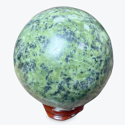 Sphère Jade Nephrite & Serpentine - 6cm - 326 gr
