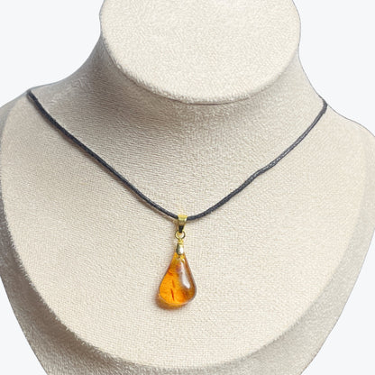 Pendentif Ambre Goutte – photo 2