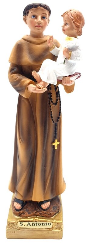 Statue Résine Saint Antoine de Padoue 20cm