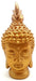 Statue Résine Tête de Bouddha Or 28cm