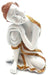 Statue Résine Bouddha Penseur Blanc 28cm