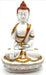 Statue Résine Bouddha & Bol Blanc