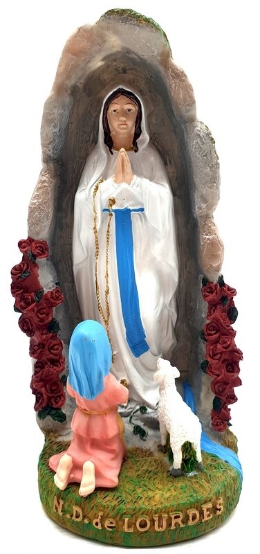 Statue Résine Notre Dame de Lourdes 20cm