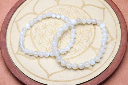 Bracelet Pierre de Lune Blanche