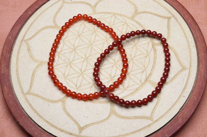 Bracelet Cornaline 4 mm