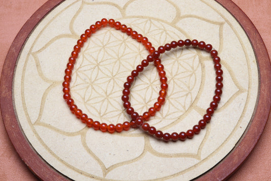 Bracelet Cornaline 4 mm