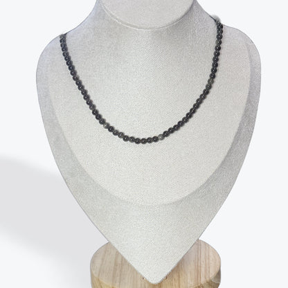 Collier Obsidienne dorée – photo 2