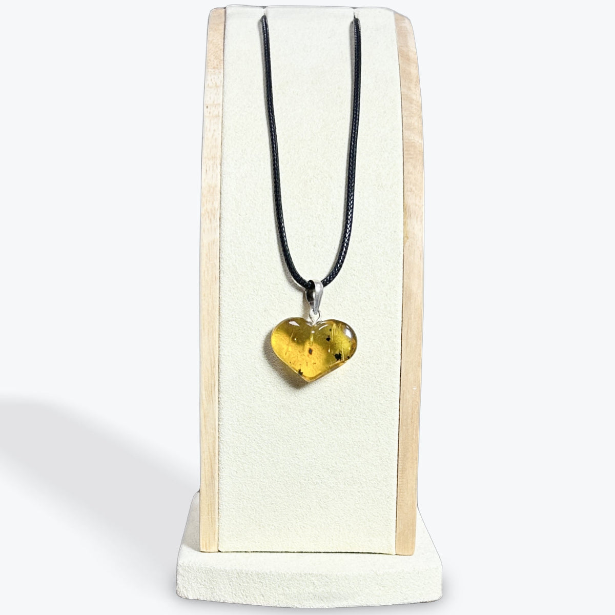 Pendentif Ambre coeur – photo 4