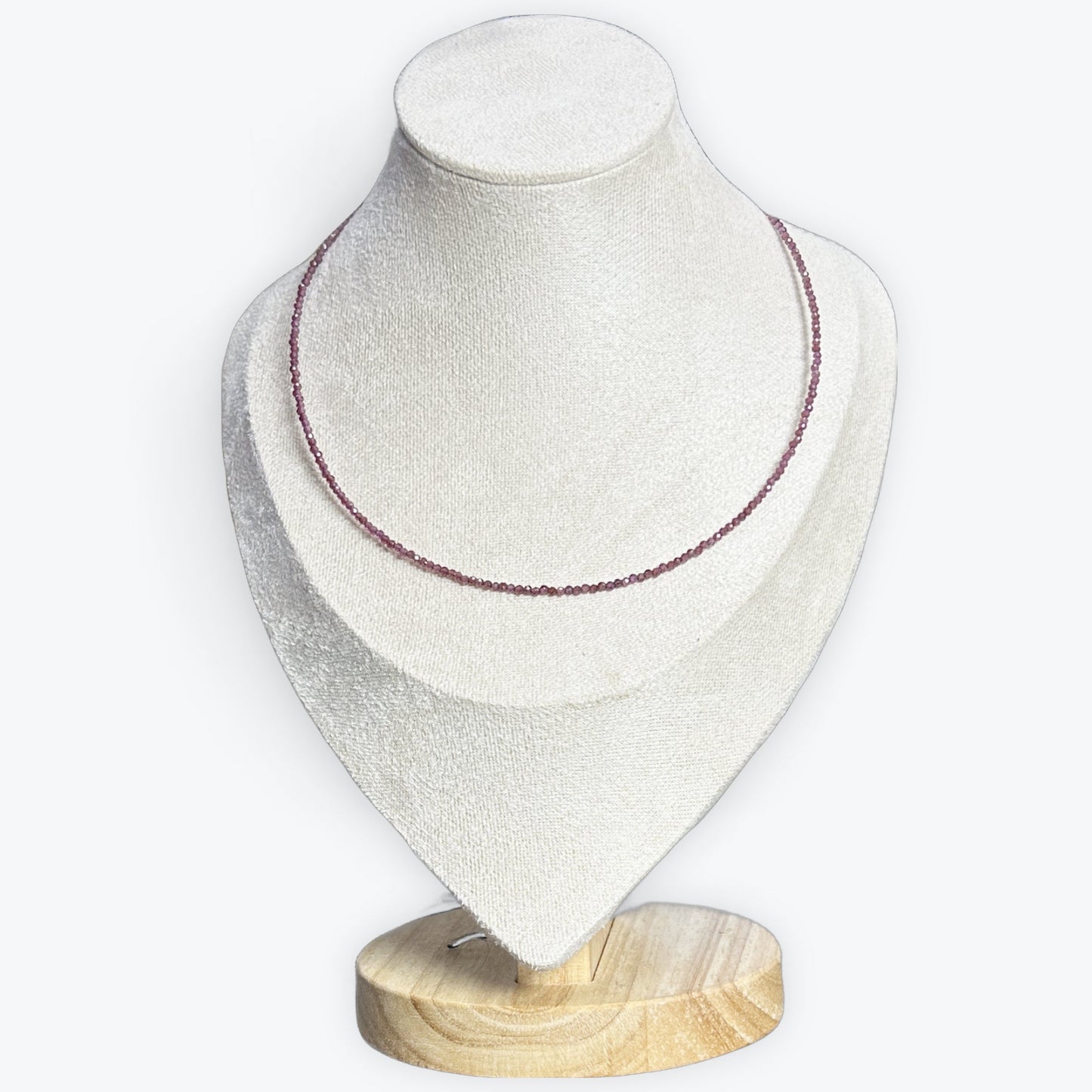 Collier Grenat rouge Facetté