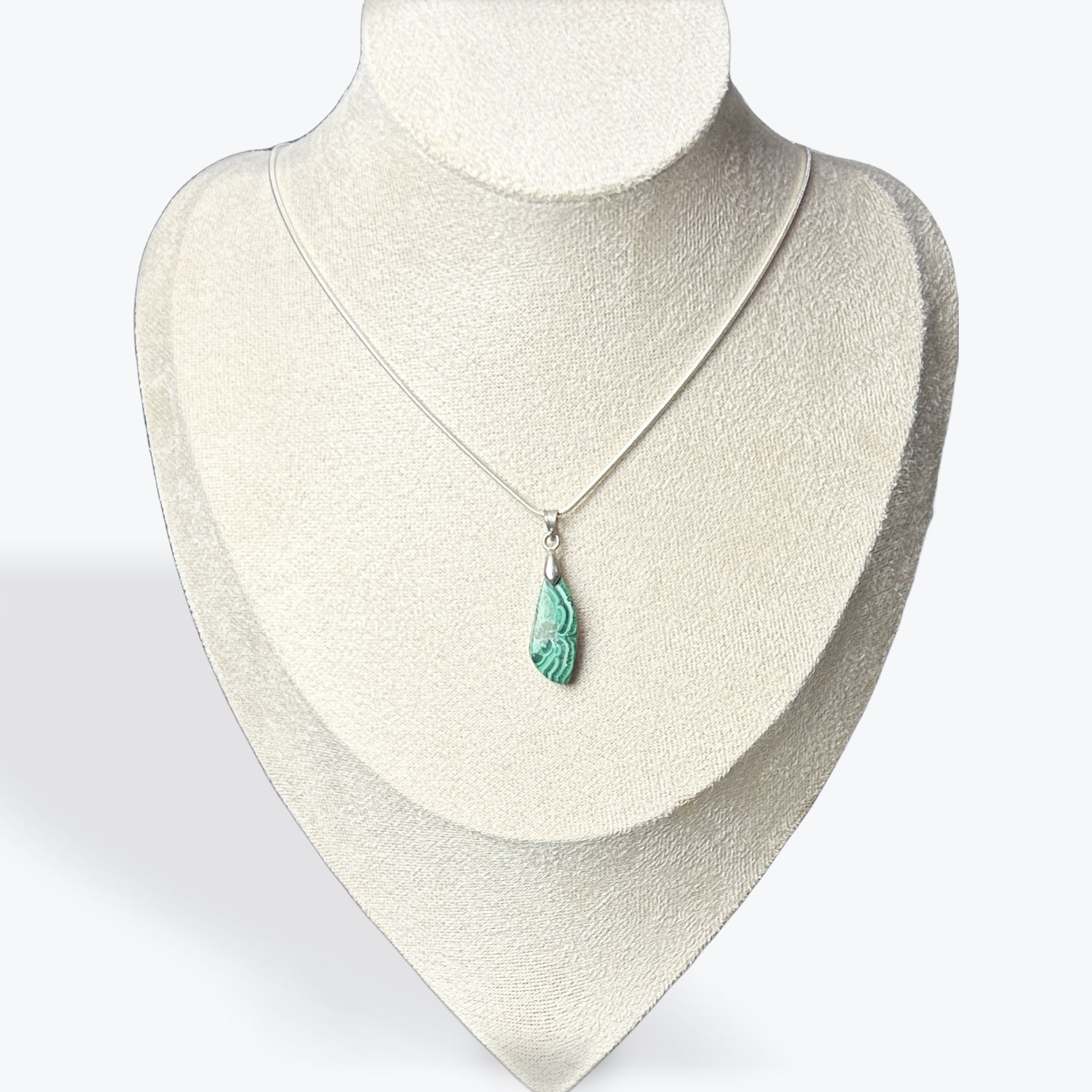 Pendentif Malachite Cabochon - 4