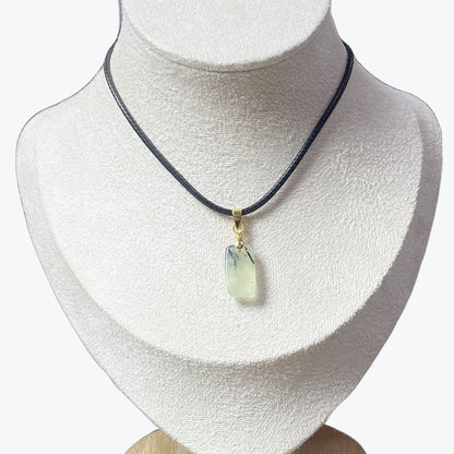 Pendentif Prehnite Rectangle 1,6x1cm