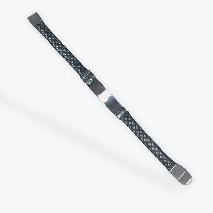 Bracelet Homme Simili Cuir - Acier inoxydable