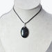Pendentif | Oeil De Faucon Ovale | Beliere Acier Inox