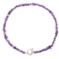 Collier Bohème Chips Pierres Naturelles — 45 cm - 8