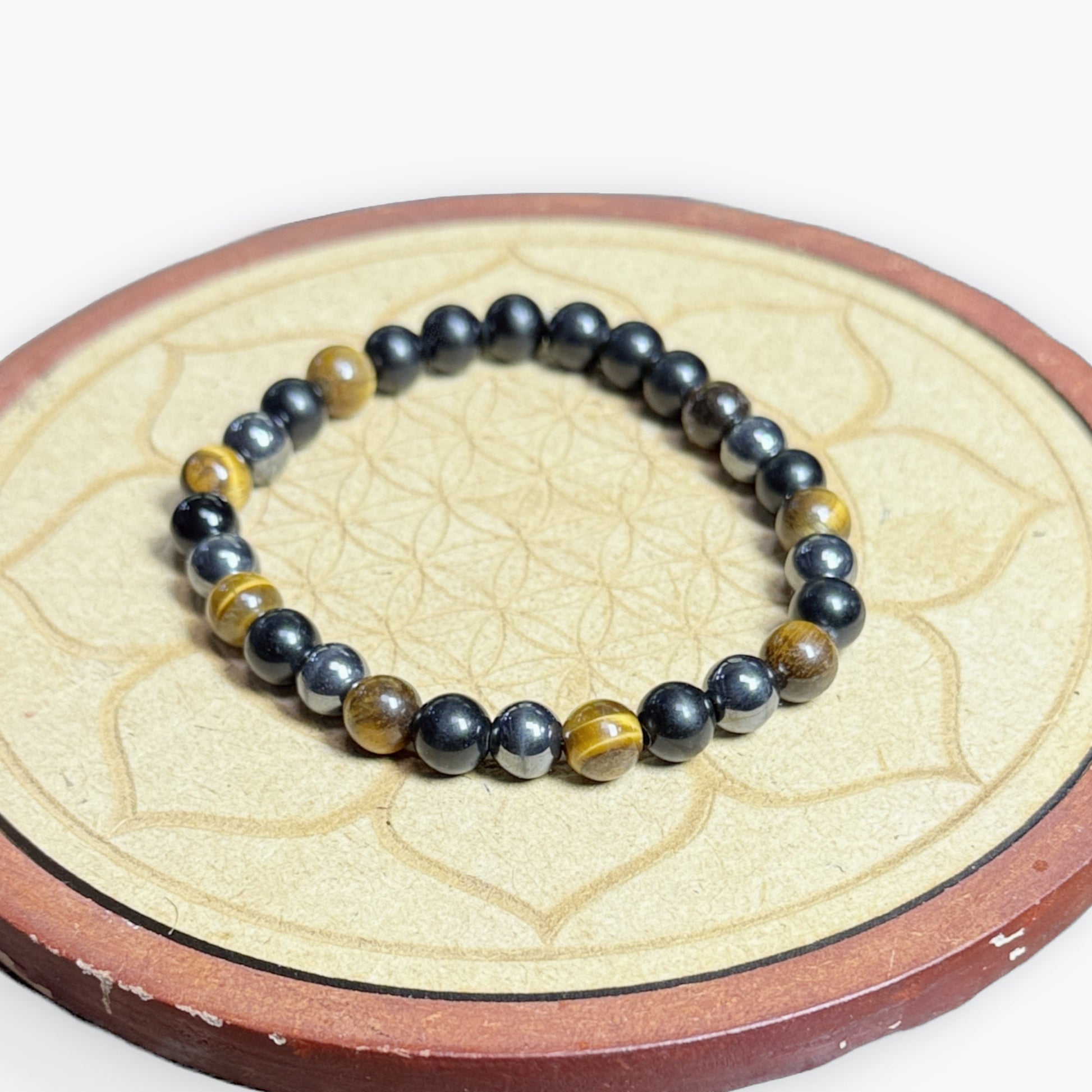 Bracelet Oeil Triple Obsidienne