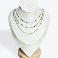 Collier Prehnite Facetté - 4