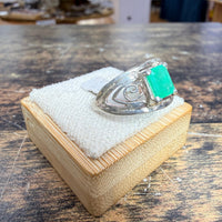 Bague Émeraude Colombie taille rectangle vue alternative