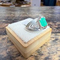 Bague Emeraude Colombie taille rectangle