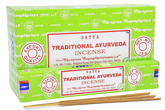 Encens Satya Ayurveda Traditionnel 12x15g