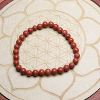 Bracelet en Jaspe Rouge - Stabilité et Protection 6mm