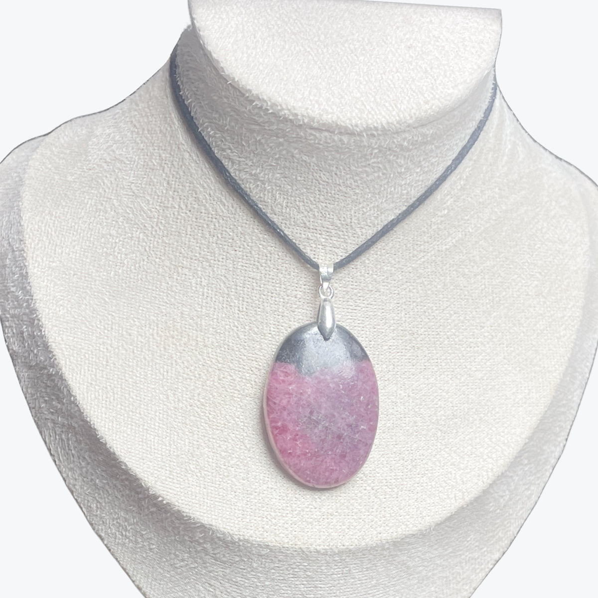 pendentif Rhodonite ovale