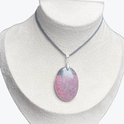 pendentif Rhodonite ovale
