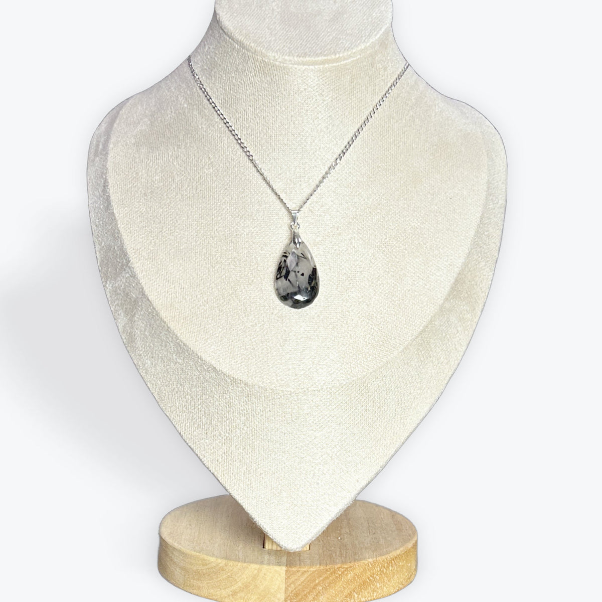Pendentif Quartz avec inclusion de Tourmaline – photo 3