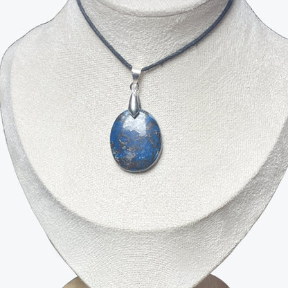 Pendentif Azurite ovale
