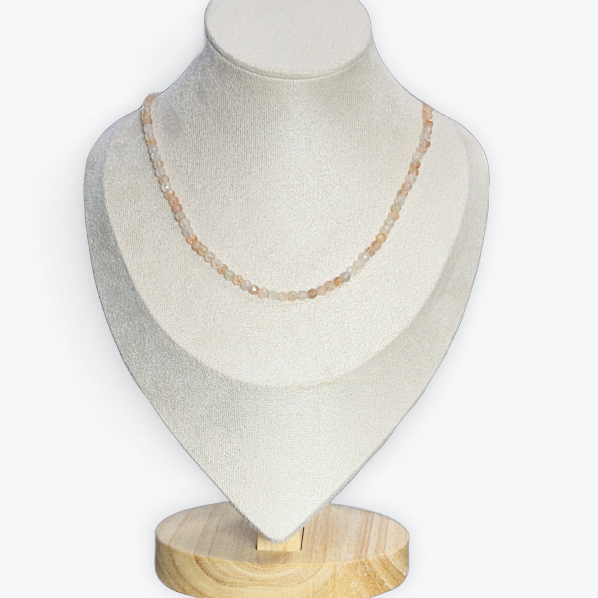 Collier pierre de soleil facetté – photo 3