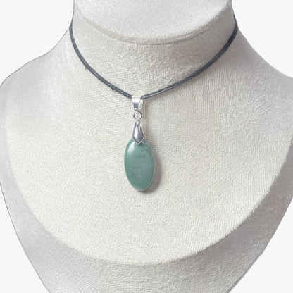 Pendentif Agate mousse ovale