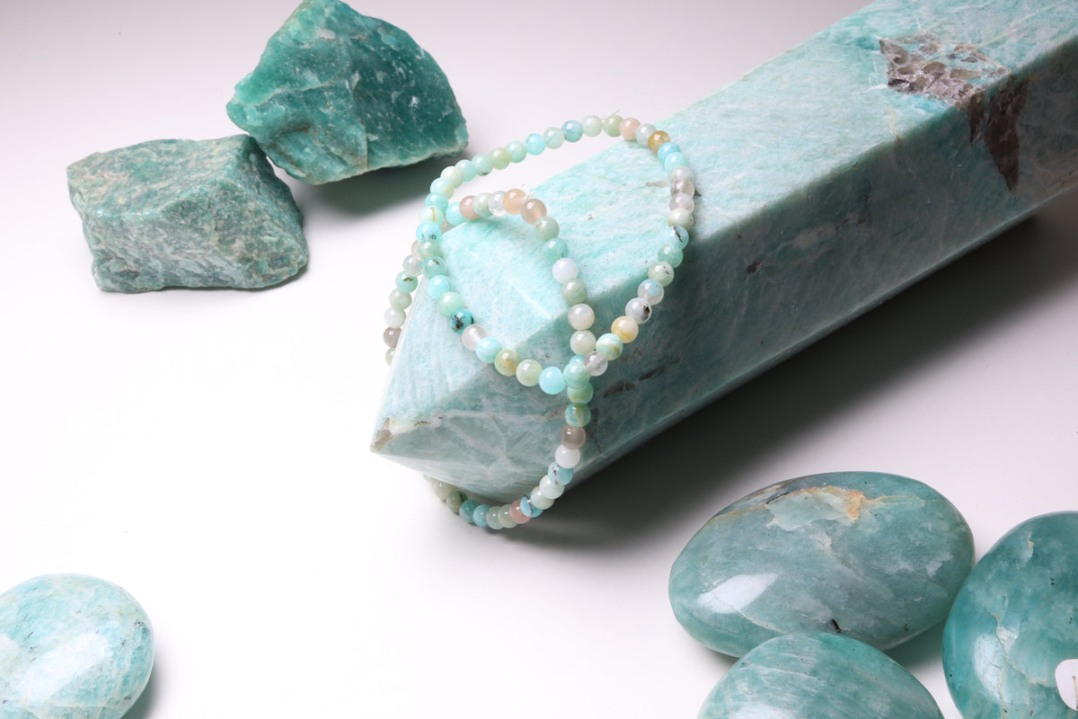 Bracelet Amazonite 4 mm