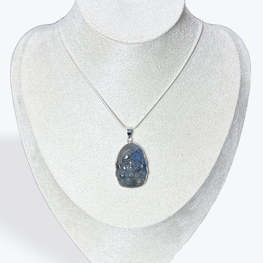 Pendentif Labradorite Ganesh Sertis Clos
