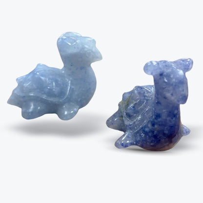 Figurine Pokémon en Aventurine Bleue Naturelle, sculptée et polie - Pièce unique | 28gr