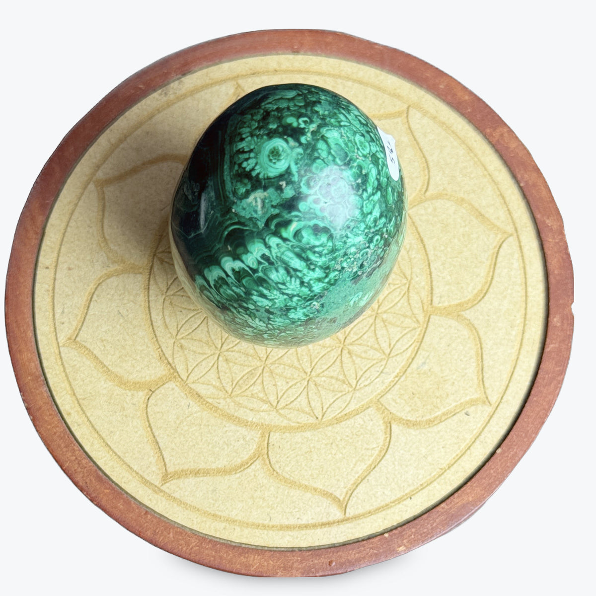 Oeuf Malachite Grand | 440gr - 8x6cm