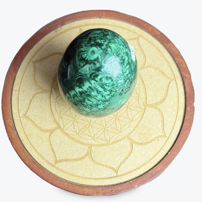 Oeuf Malachite Grand | 440gr - 8x6cm
