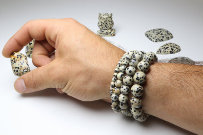 Bracelet Jaspe Dalmatien