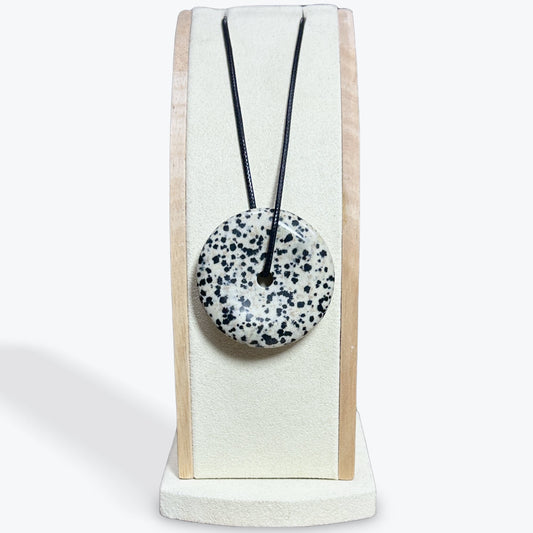 Pendentif Jaspe Dalmatien Donut
